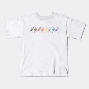 Subtle Pride Lgbt Pride Peace LGBTQ gift Kids T-Shirt